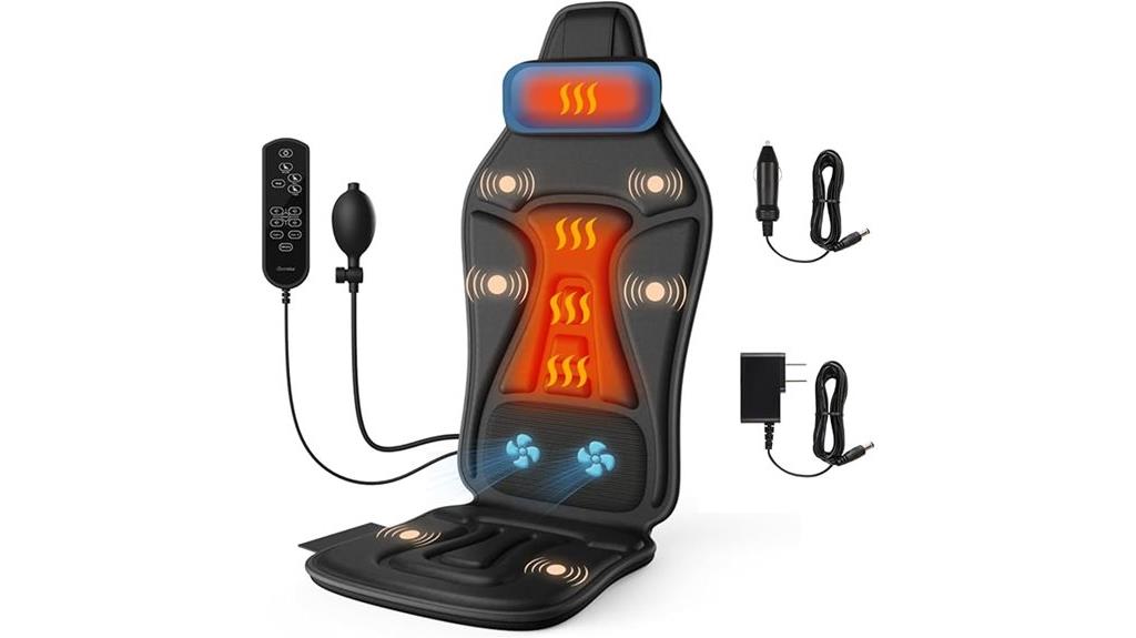 heat therapy back massager