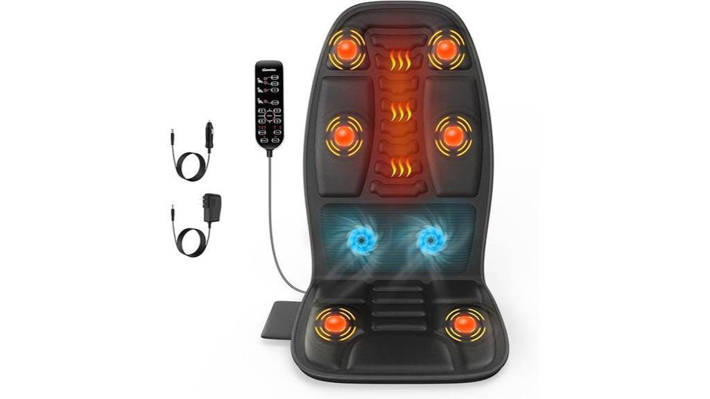 heated cooling massage cushion