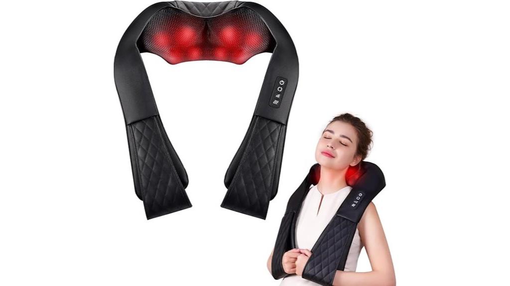 heated neck and back massager