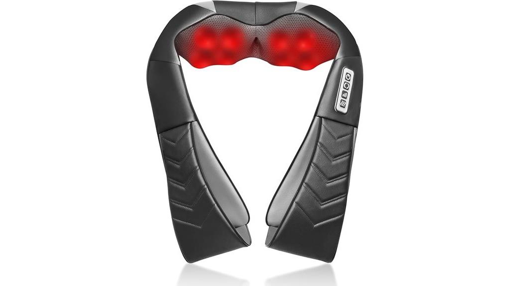 heated shiatsu massage device