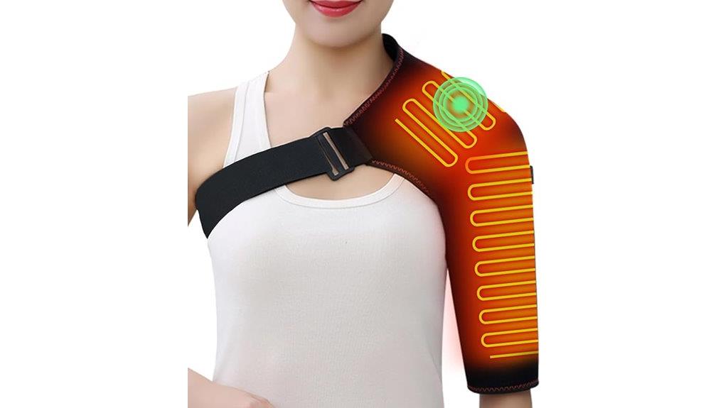 heated shoulder massage device