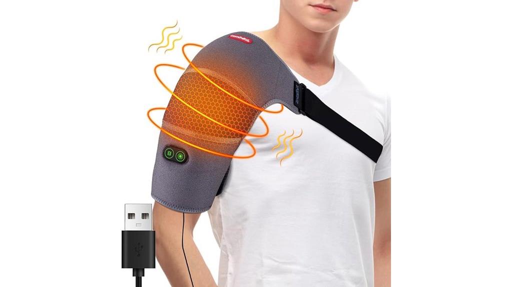 heated shoulder wrap massage