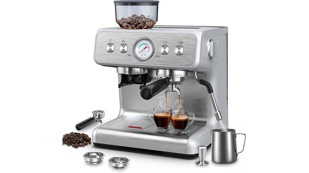 integrated grinder espresso maker