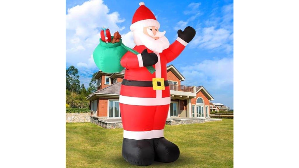 large christmas santa inflatable