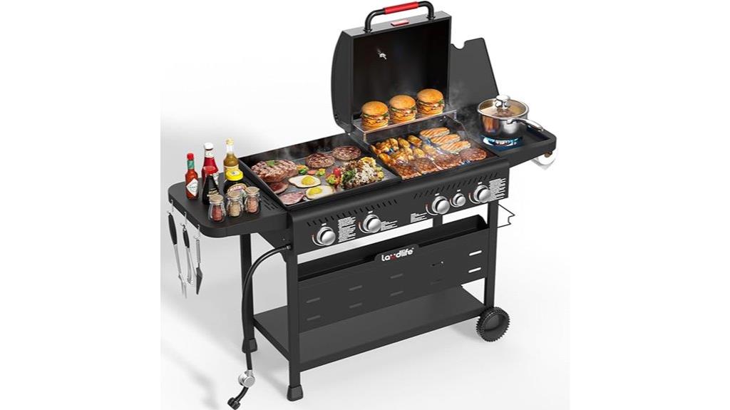 large combo grilling surface