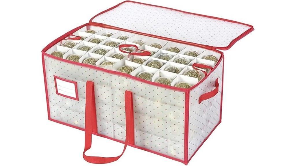 large zipper ornament storage