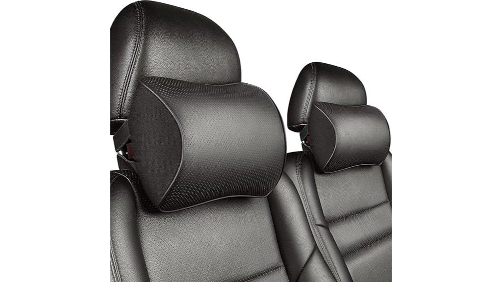 leather headrest pillow pack