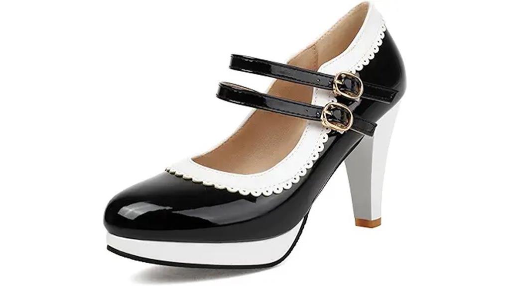 leather mary jane pumps