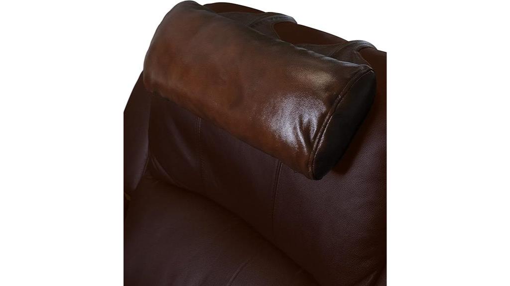 leather recliner head pillow