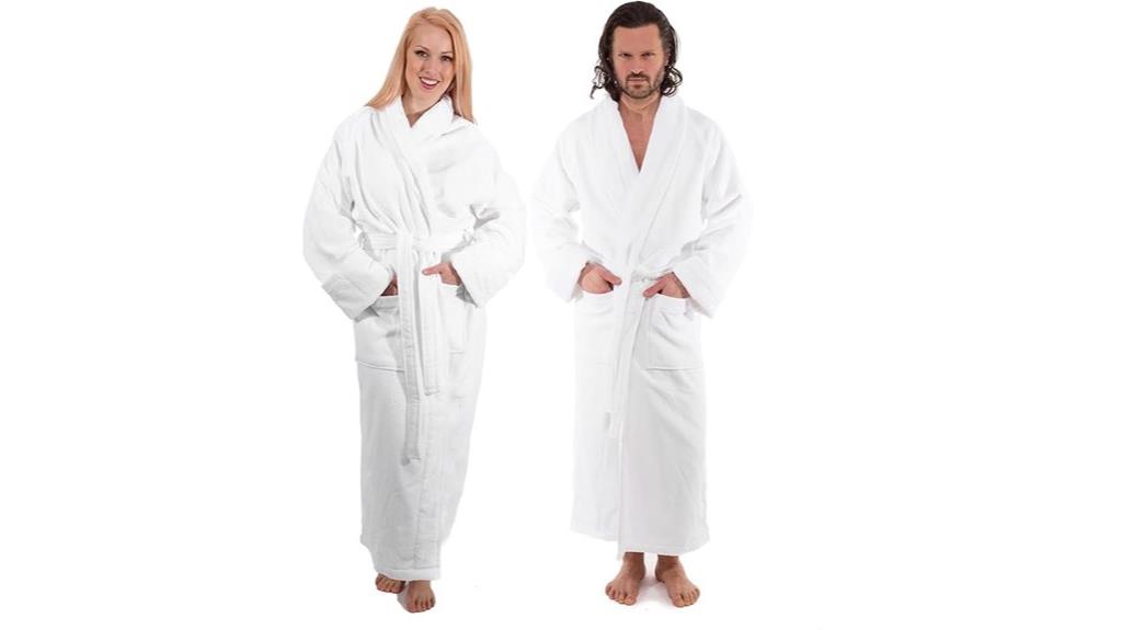 luxurious plush cotton bathrobe