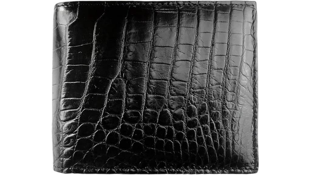 luxury crocodile leather wallet