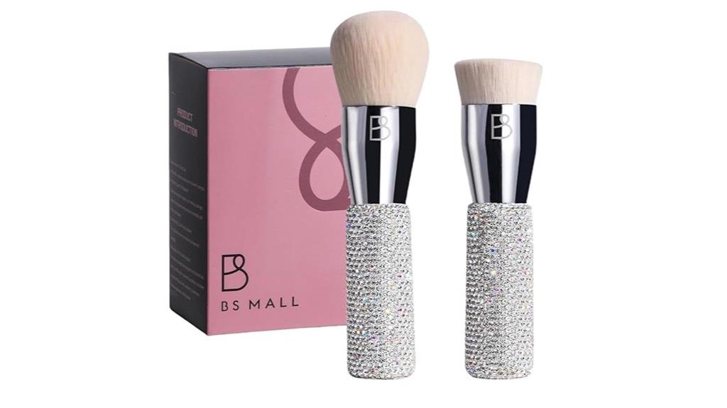 luxury diamond makeup brushes