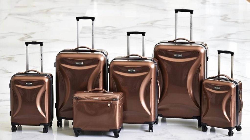 luxury durable travel luggage