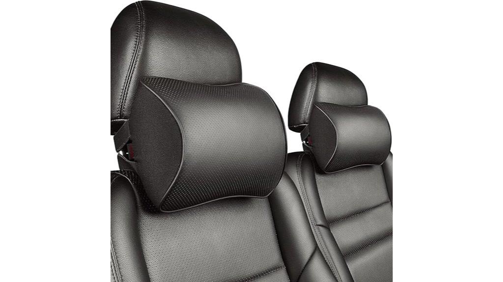 luxury leather headrest pillows