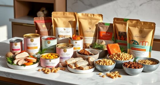 luxury pet food selections