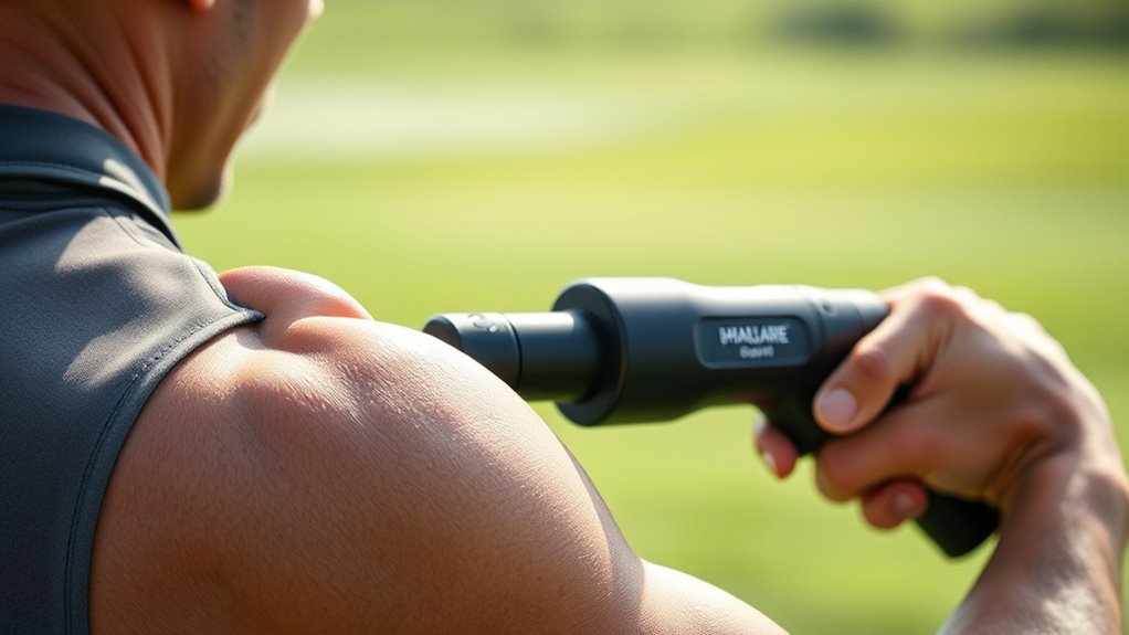 massage gun aids golf recovery