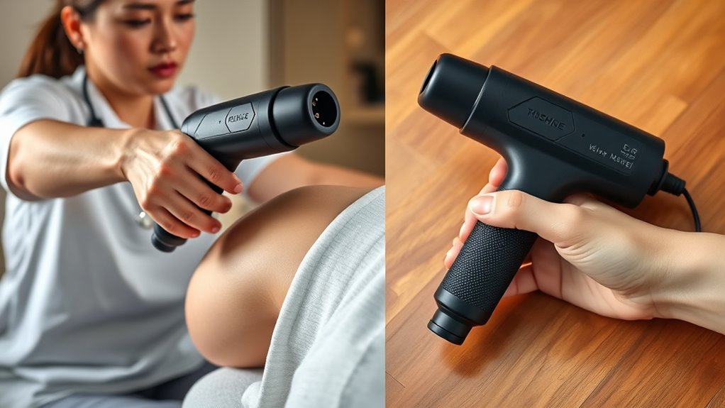 massage gun movement techniques
