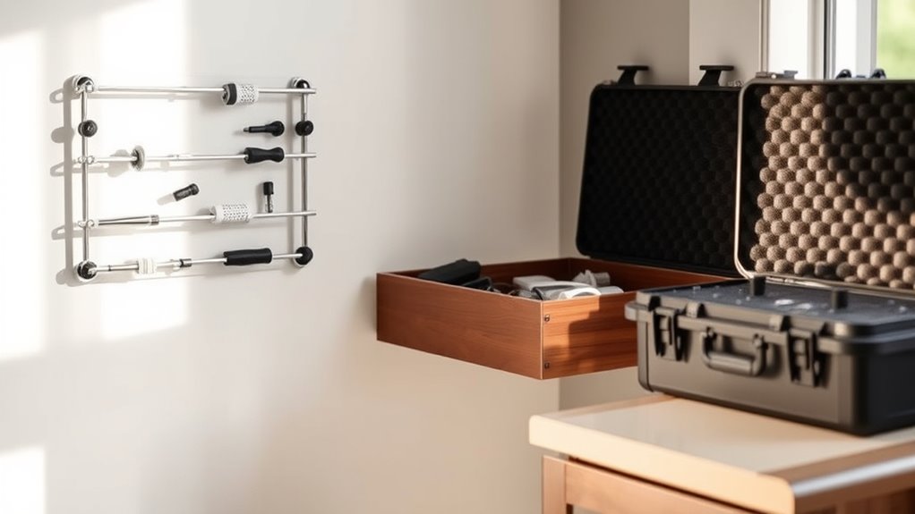 massage gun storage options