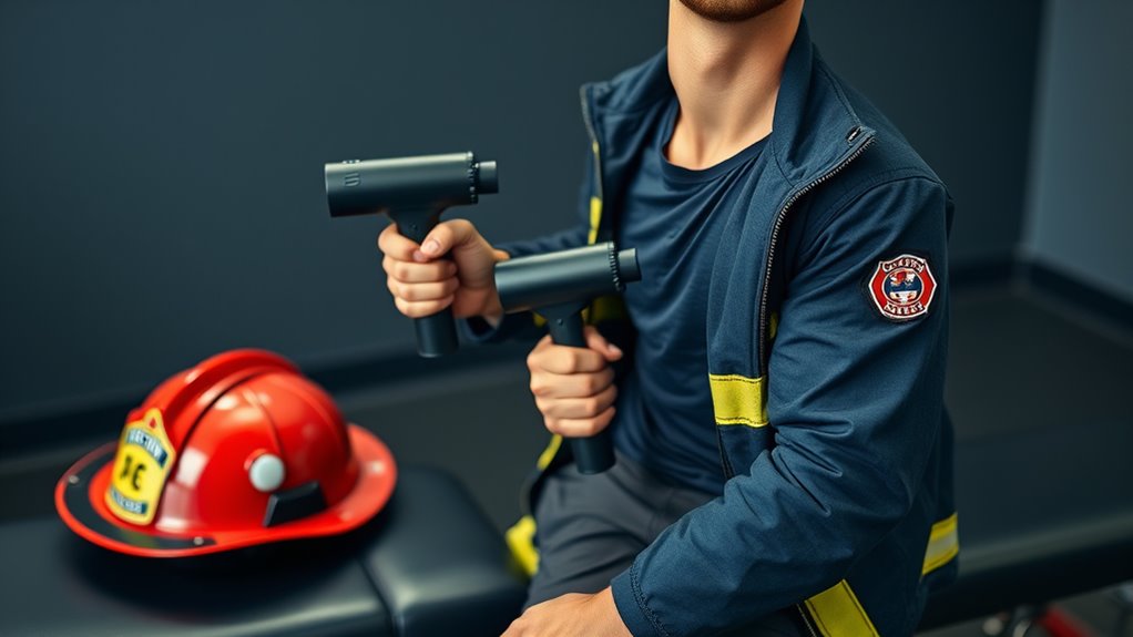 massage guns enhance firefighter recovery