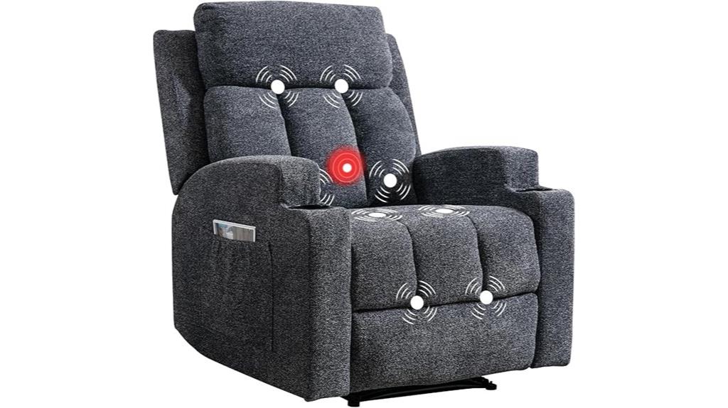 massage heat recliner