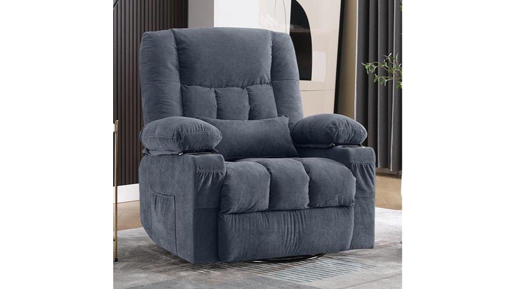 massage swivel recliner features