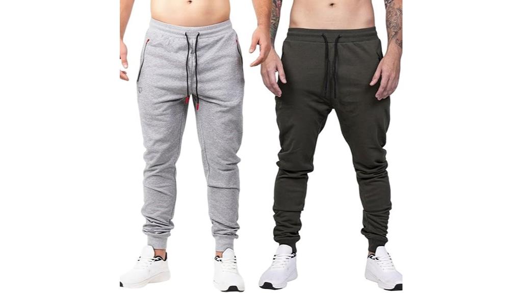 men s joggers with zippered pocket