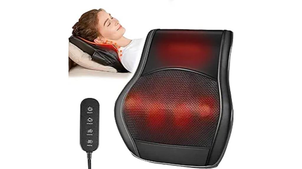 neck and back heat massager