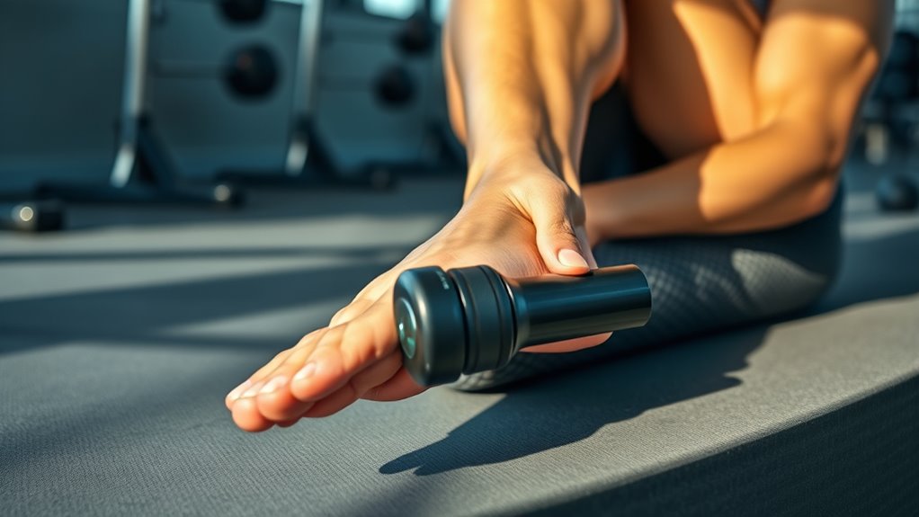 percussive foam rolling routine