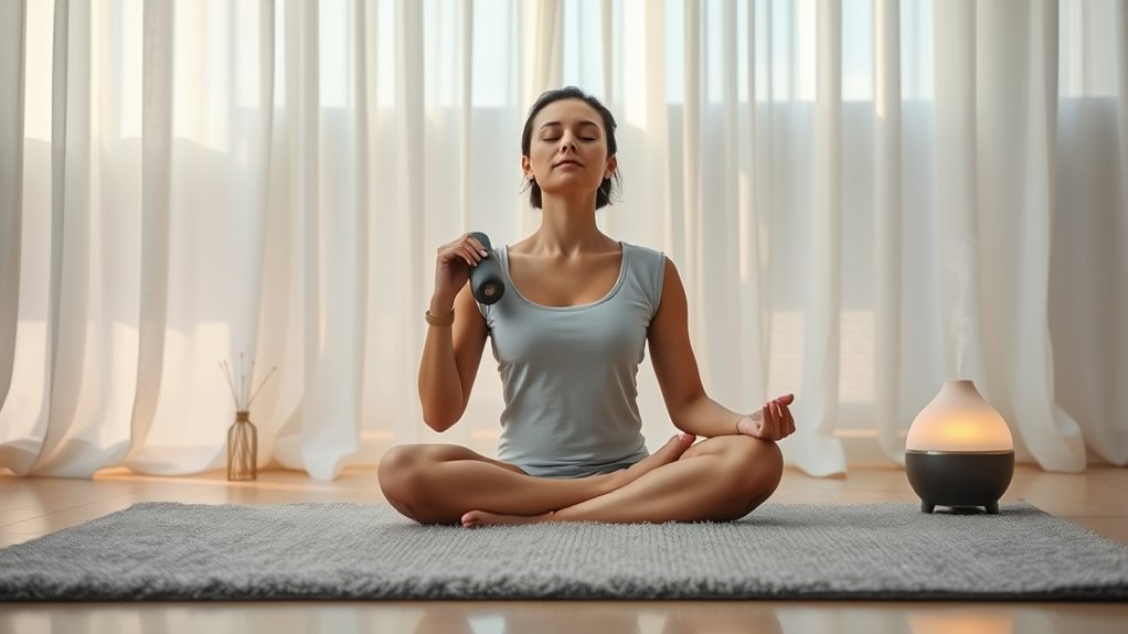 percussive therapy meditation integration