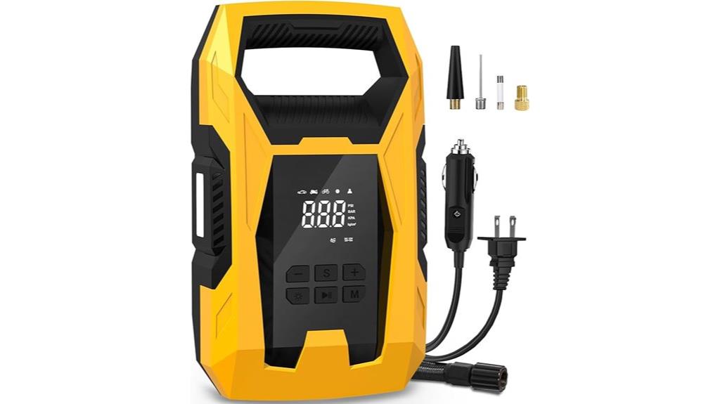 portable dual power air compressor