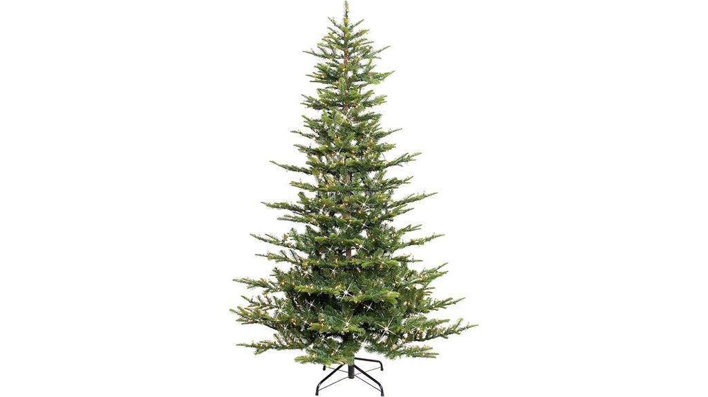 pre lit artificial christmas tree