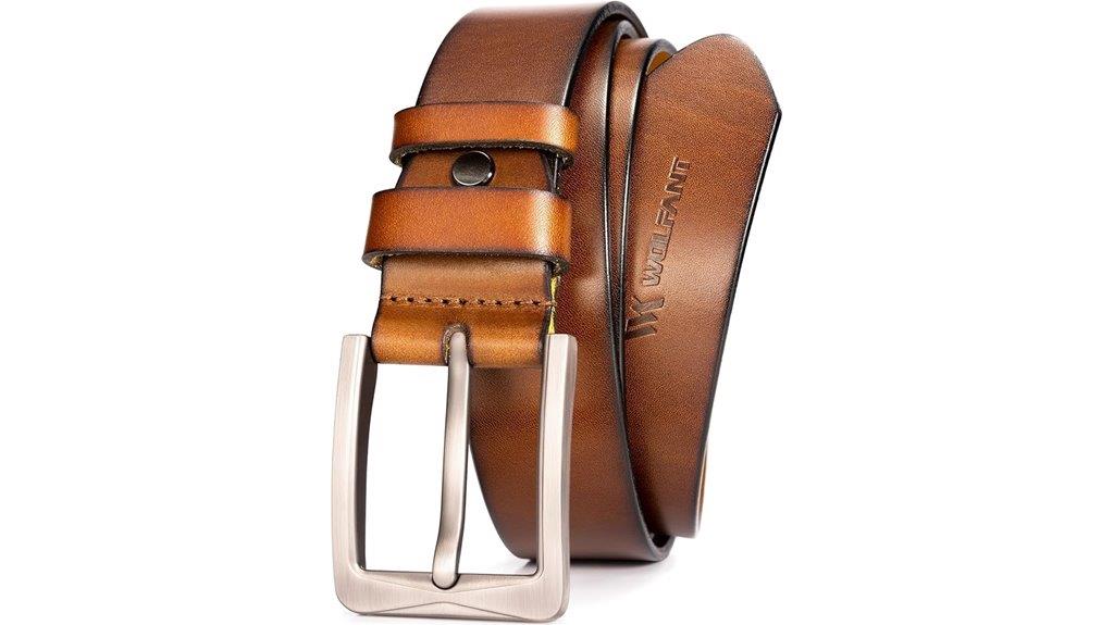 premium italian leather belt