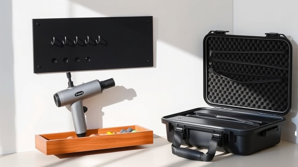 proper massage gun storage