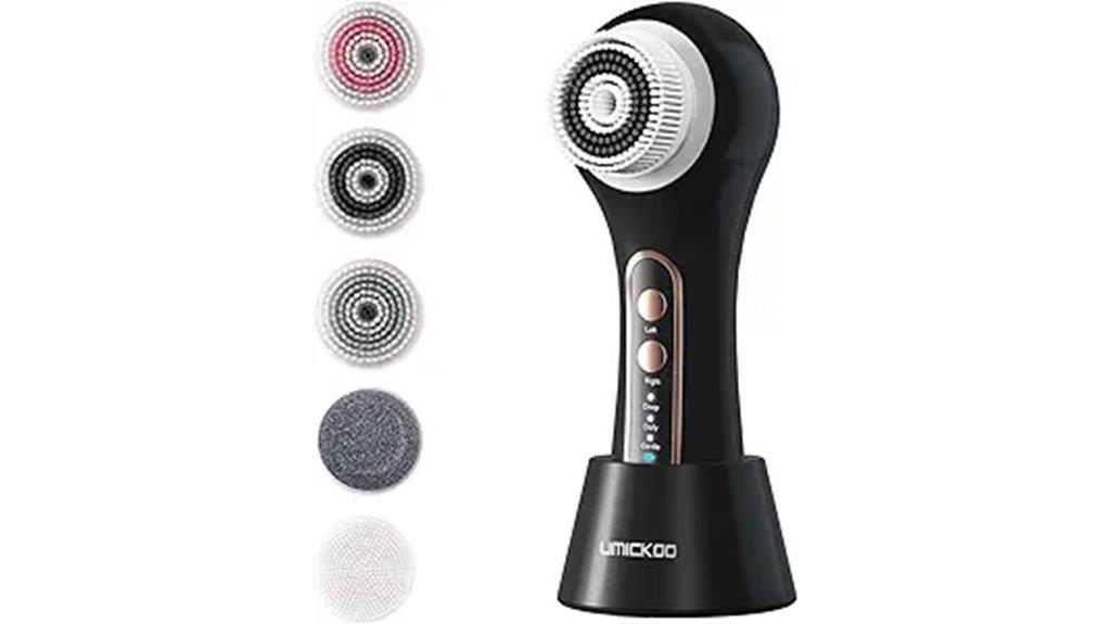 rechargeable brush with five heads
