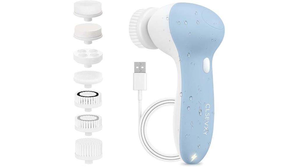 rechargeable facial brush set