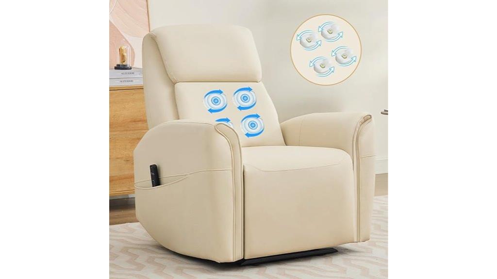 recliner with massage features