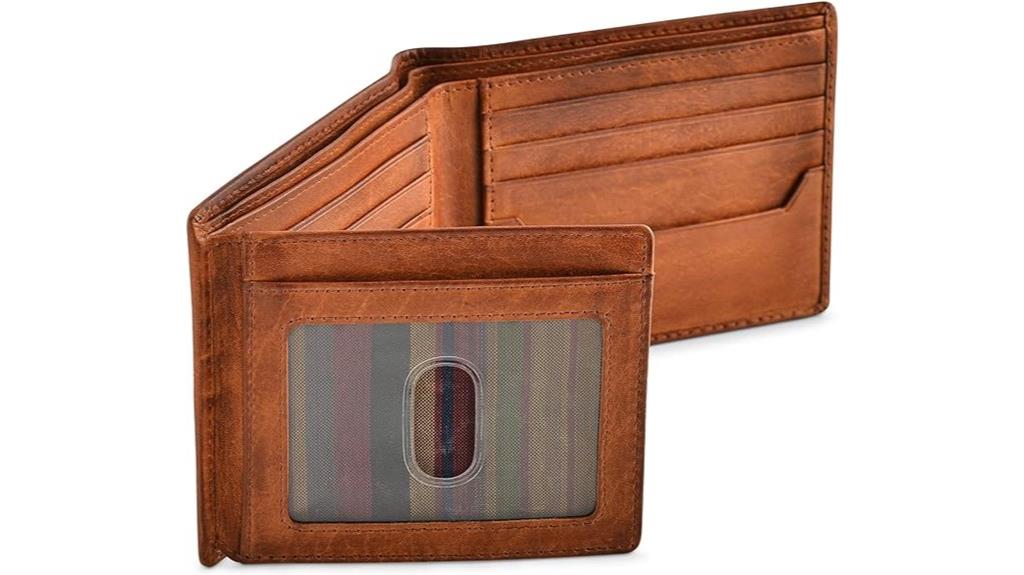 rfid blocking bifold wallet