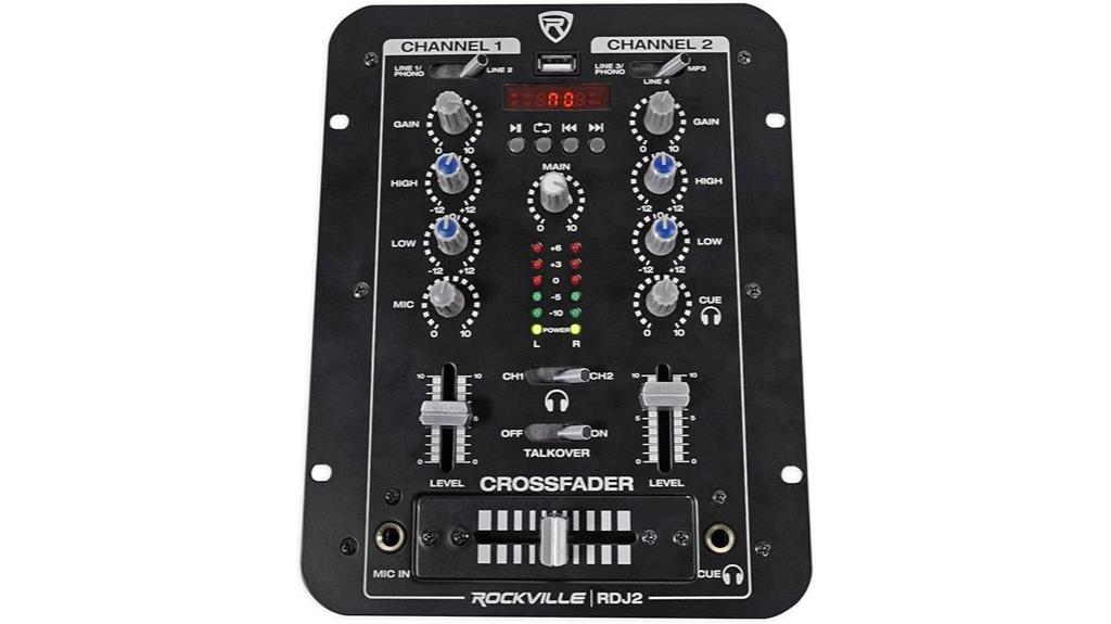 rockville dj mixer usb