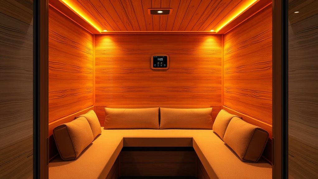 sauna capacity and features