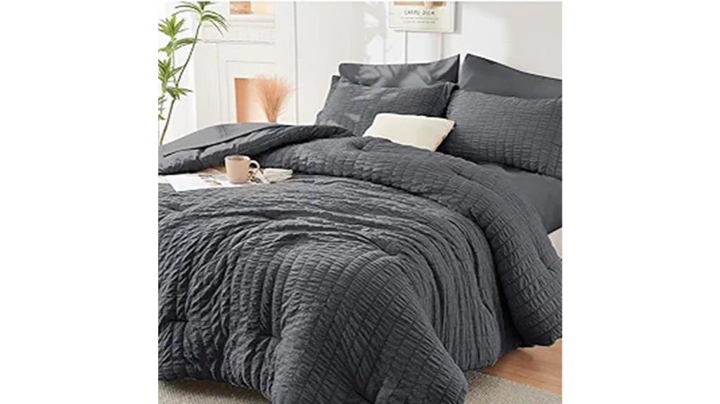seersucker 7 piece comforter set
