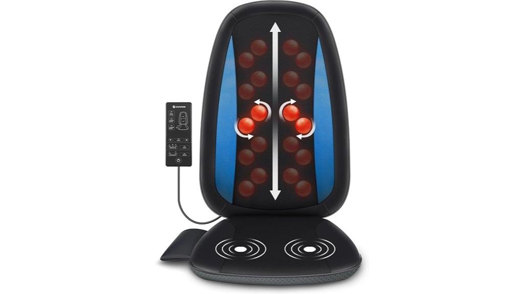 shiatsu back massager with heat