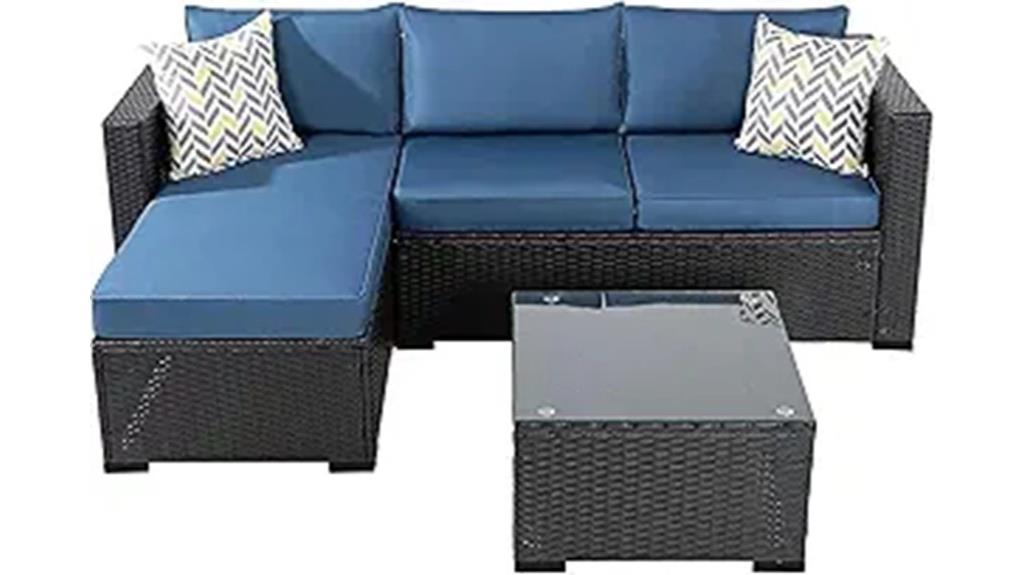 shintenchi three piece patio set
