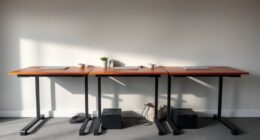 sit stand desks with drawers