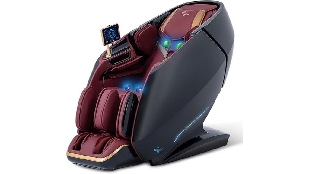 smartphone controlled massage chair