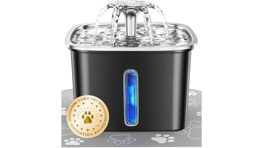 stainless steel pet fountain