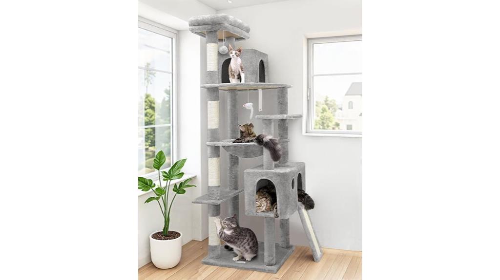 sturdy 70 inch cat tower