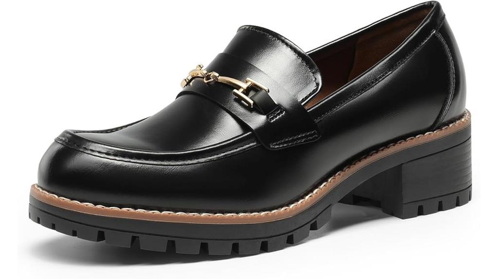 stylish chunky loafers