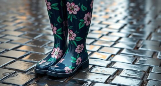 stylish waterproof rain boots
