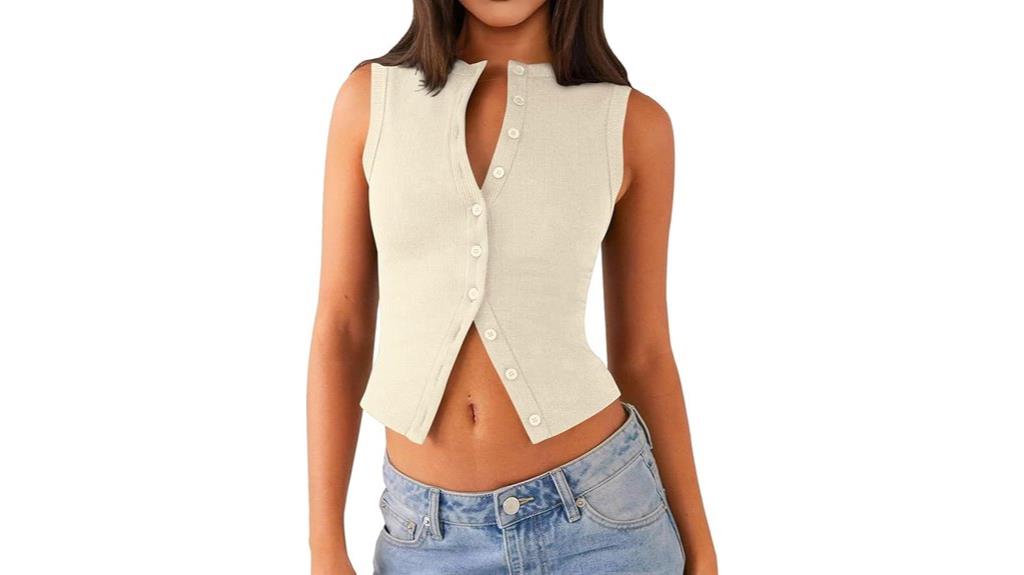 summer ribbed crop tops