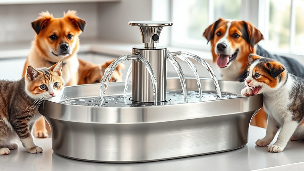 top automatic pet water fountains